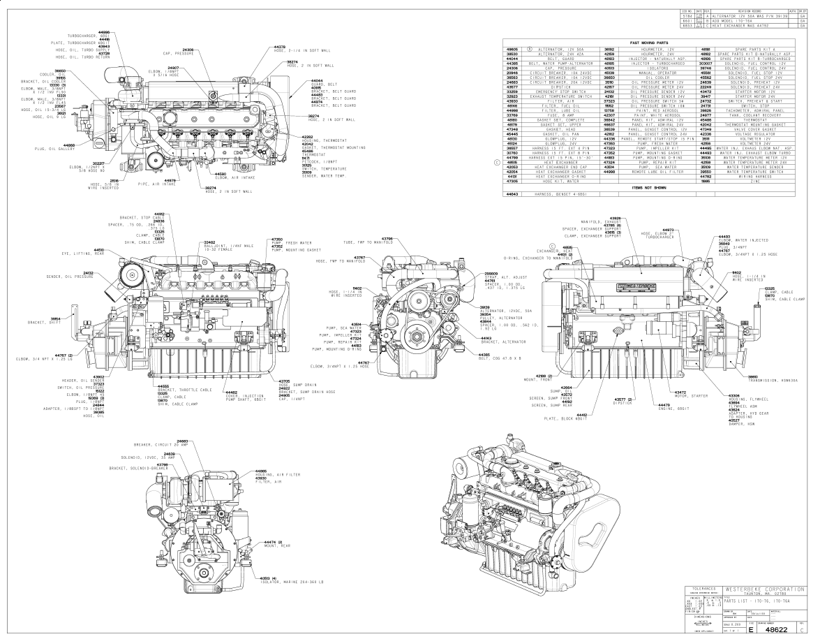 ENG Westerbeke 170 T6_170 T6A Parts Drawing