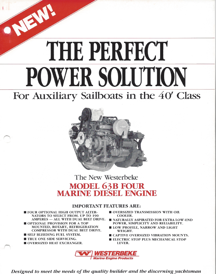 ENG Westerbeke 63B Four Specifications