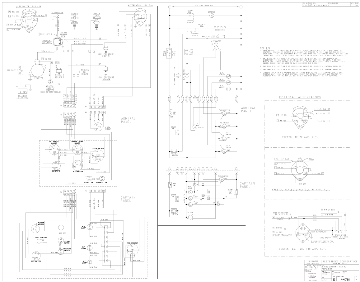 ENG Westerbeke 80N4_170T6 Wiring Diagram