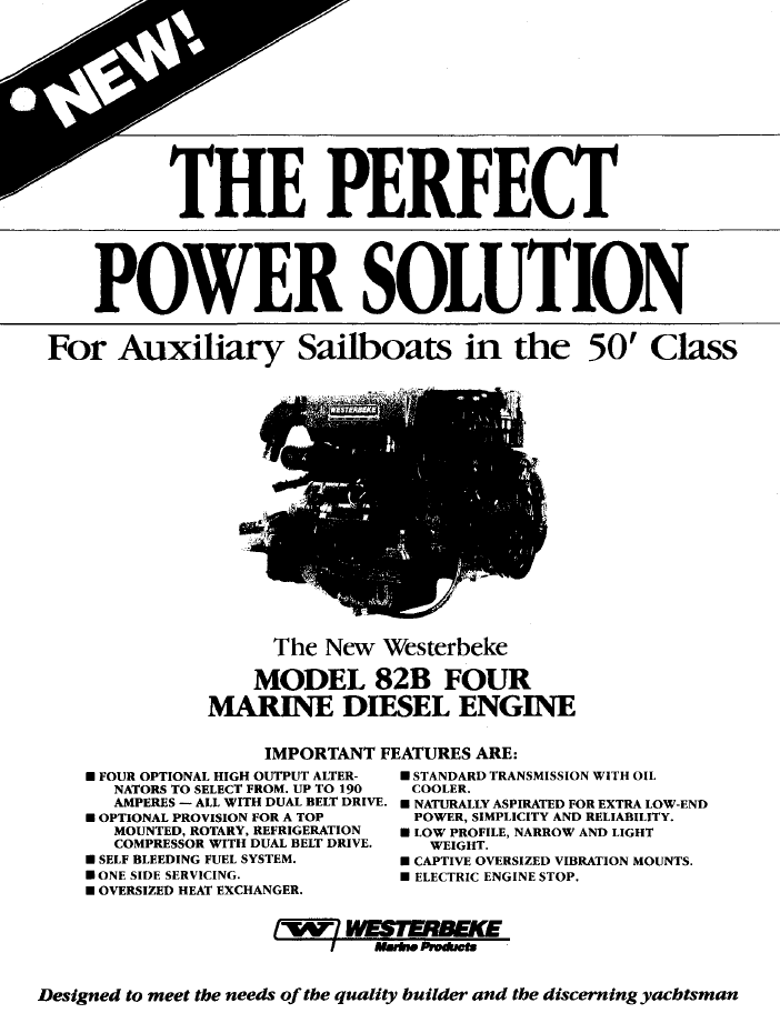 ENG Westerbeke 82B Specifications