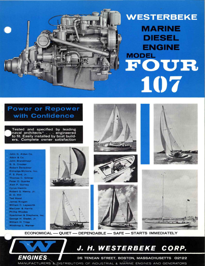 ENG Westerbeke W107 Specifications