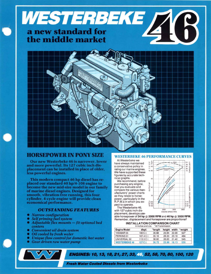 ENG Westerbeke W46 Specifications