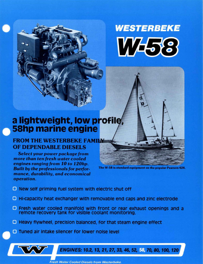 ENG Westerbeke W58 Specifications