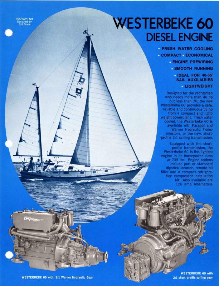 ENG Westerbeke W60 Specifications