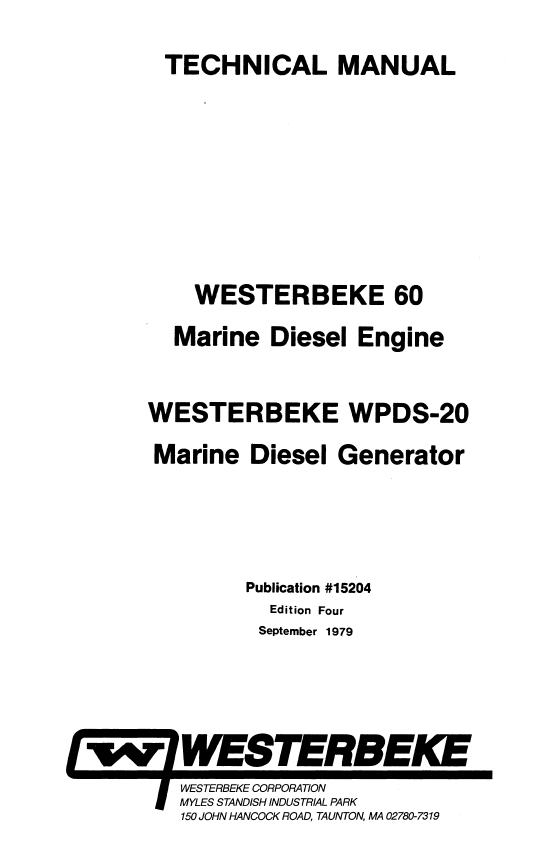 ENG Westerbeke W60 Technical Manual