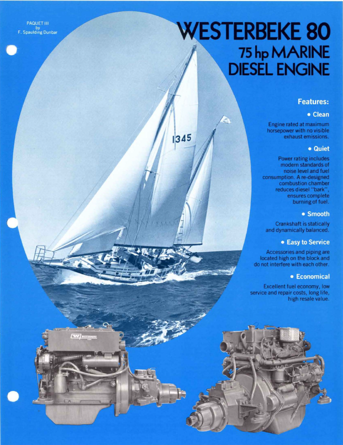 ENG Westerbeke W80 Specifications