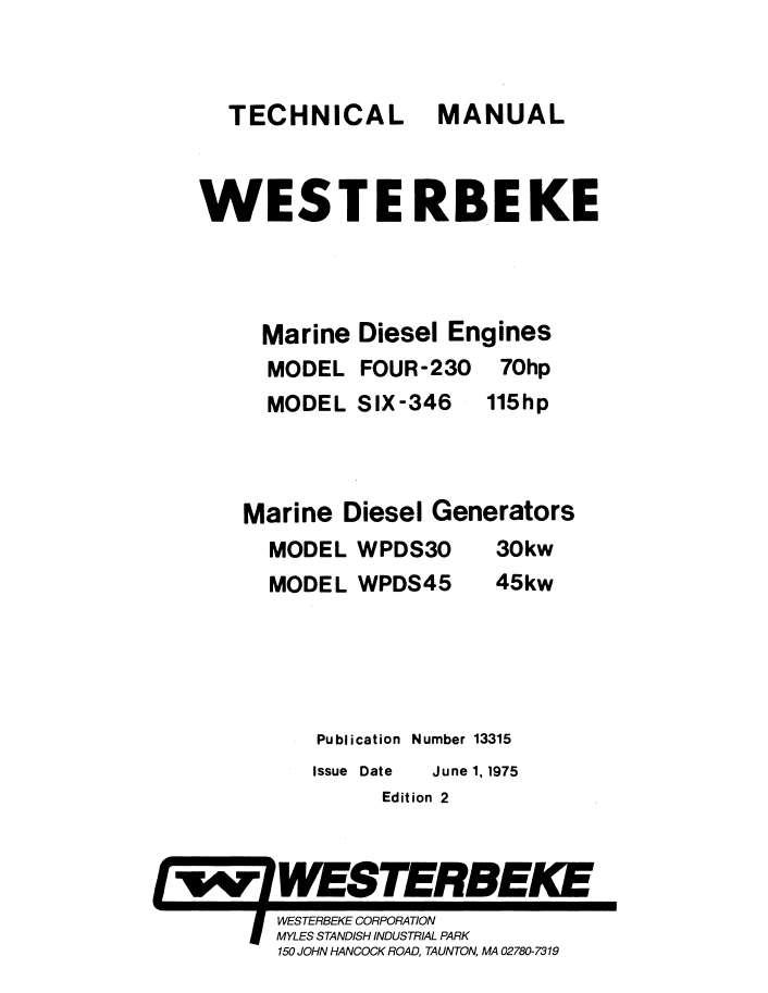 ENG Westerbeke W80_W120 Technical Manual